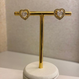 Brinco coração Sabrina