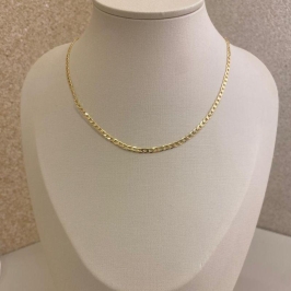 Corrente elos amassado masculino infantil