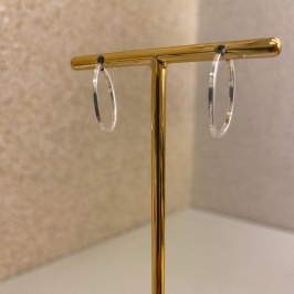 Brinco argola oval M