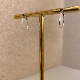 Brinco argola triangulo M