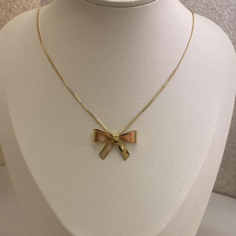 Corrente veneziana com pingente laço liso