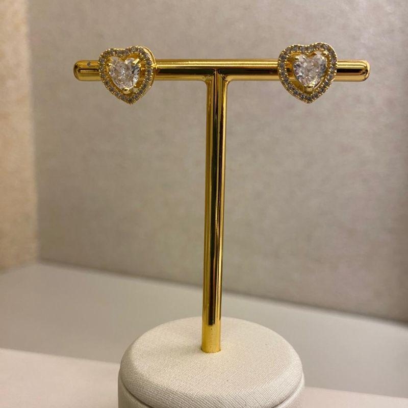 Brinco coração Sabrina