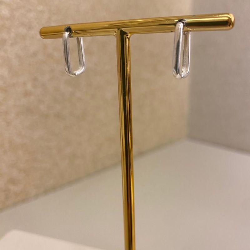 Brinco argola quadrada G