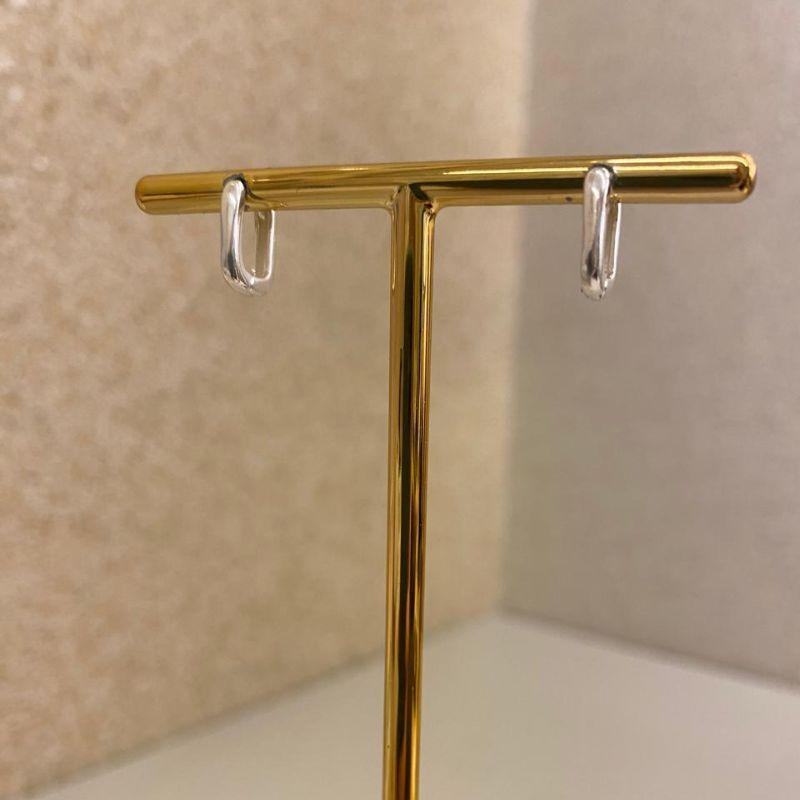 Brinco argola quadrada P