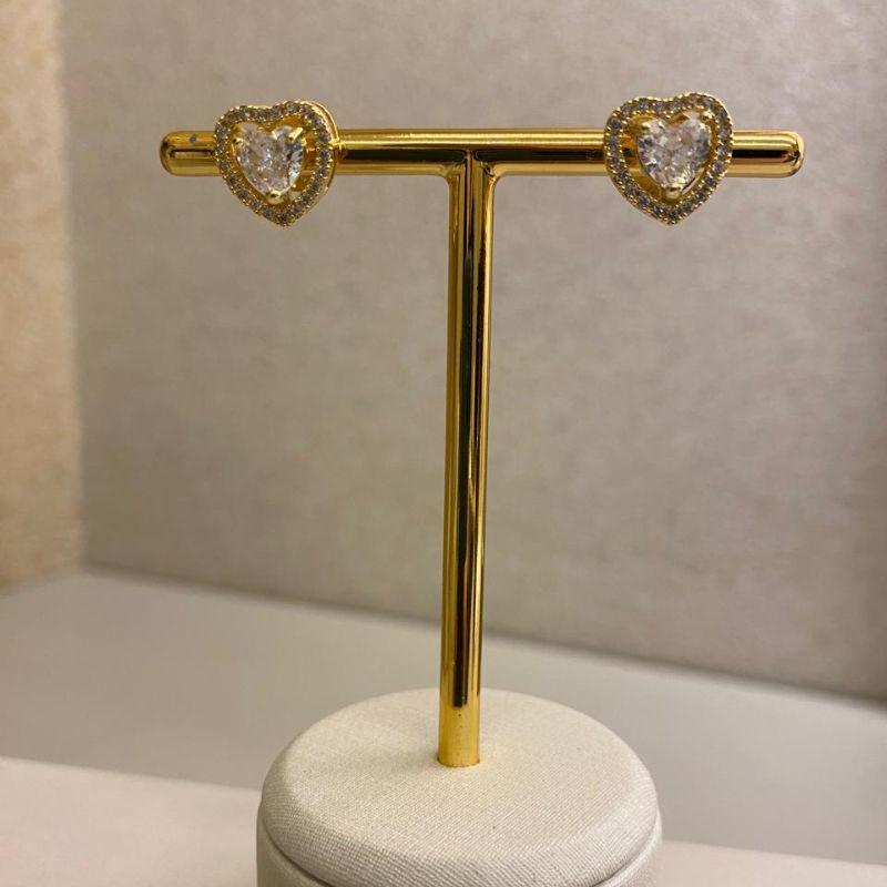 Brinco coração Sabrina