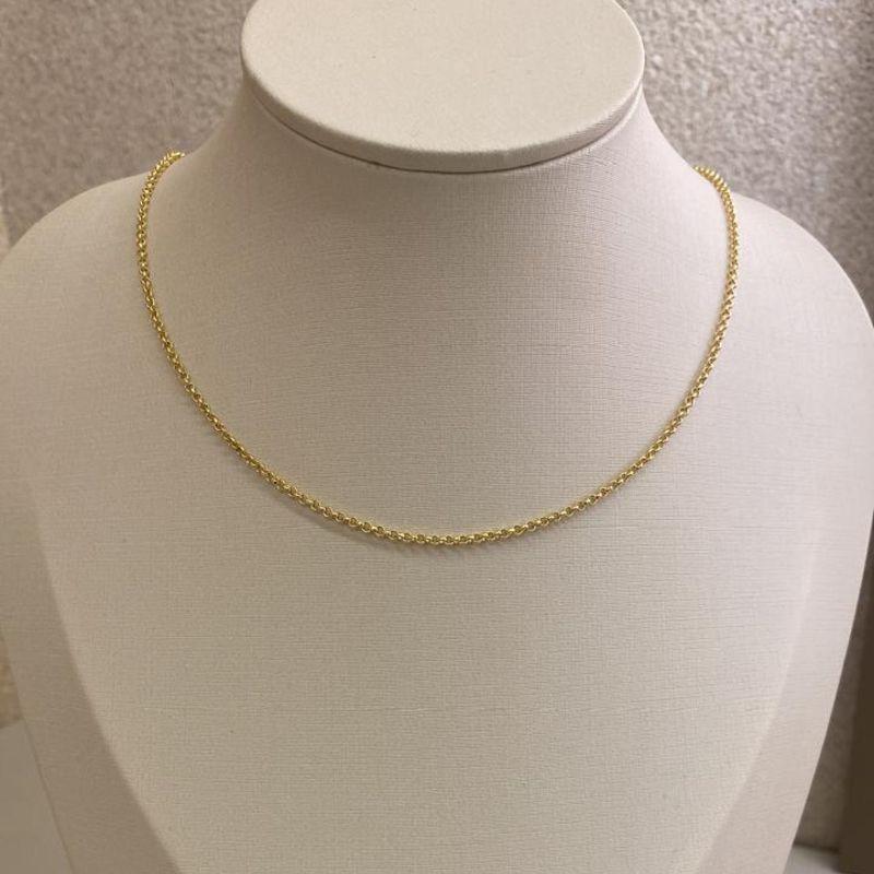 Corrente Elo português 2mm 45cm s/ extensor