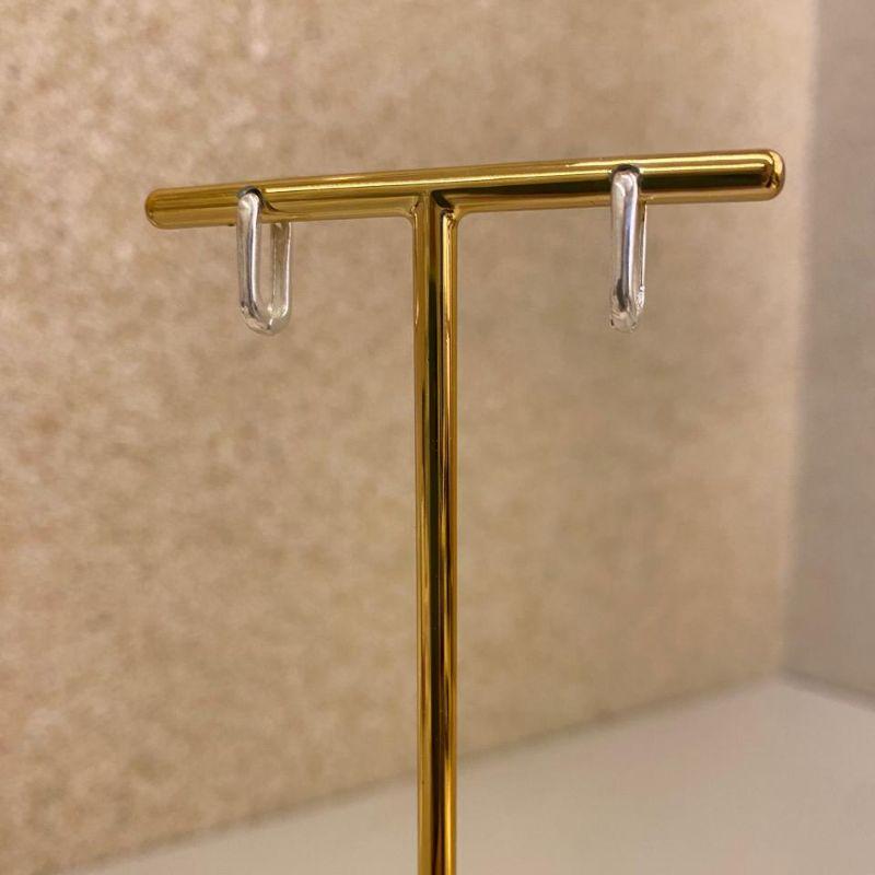 Brinco argola quadrada M