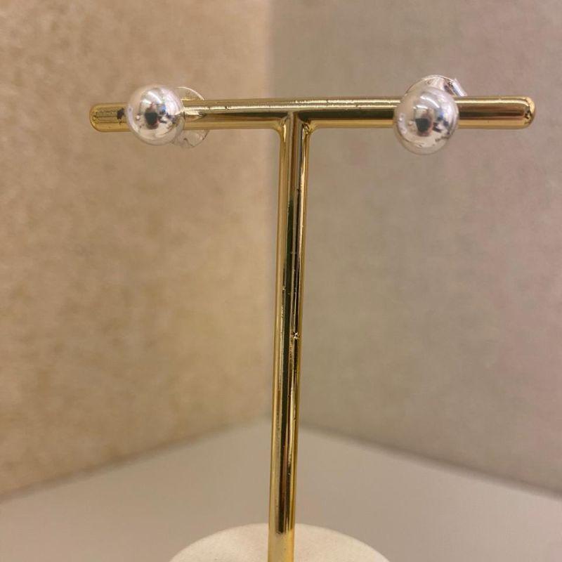 Brinco Bolinha Prata