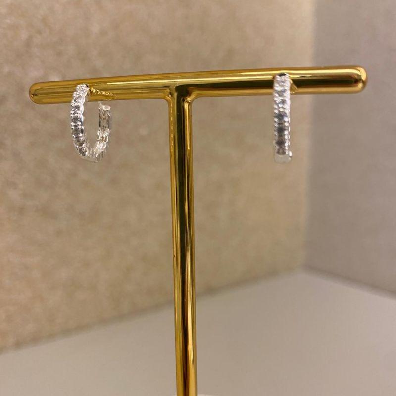 Brinco Mariah M Prata