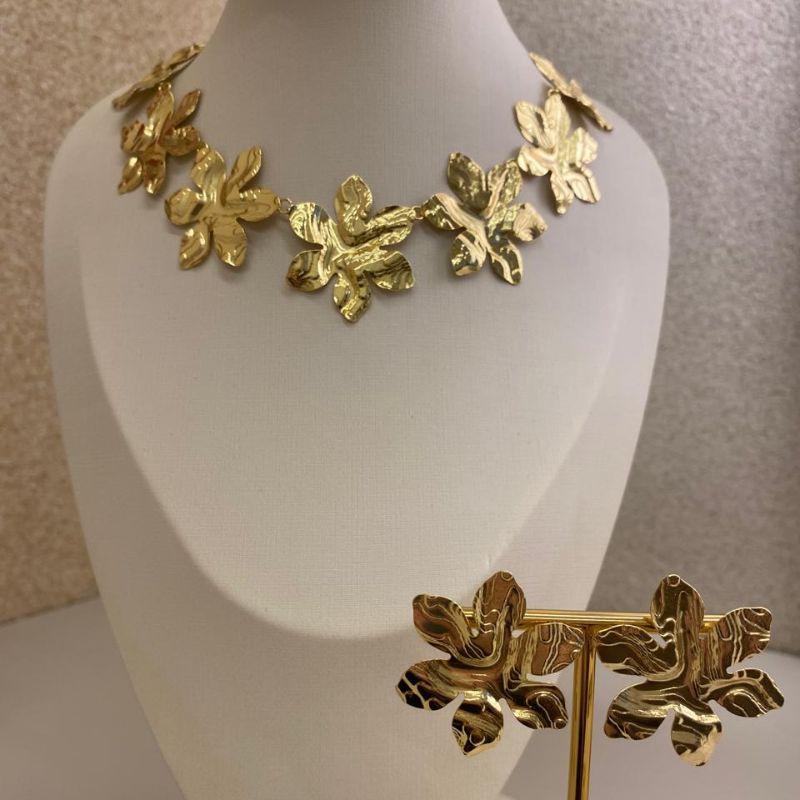 Conjunto flor orgânico