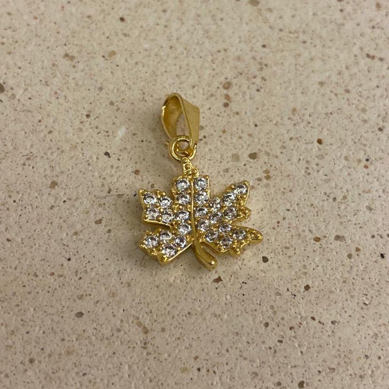 Pingente folhas de outuno