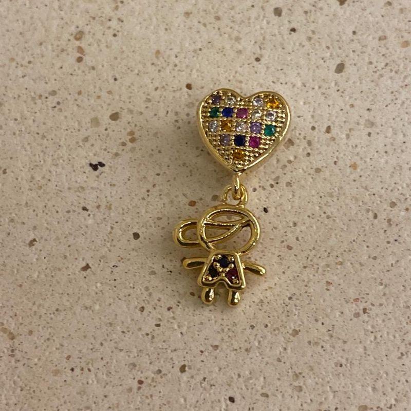 Pingente menino com coração