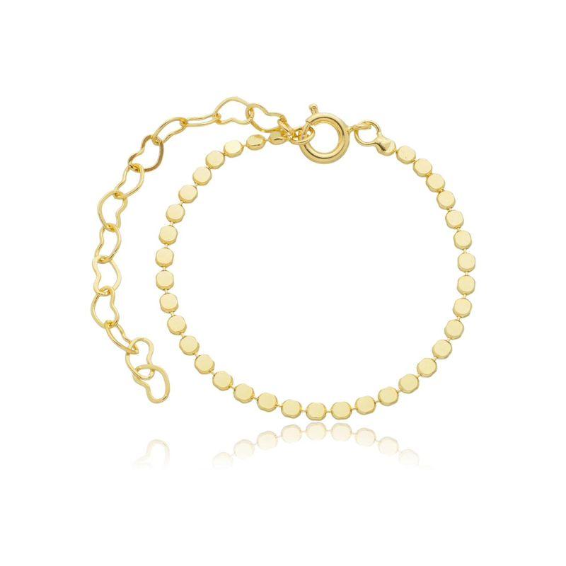 Pulseira infantil bolinhas amassadas