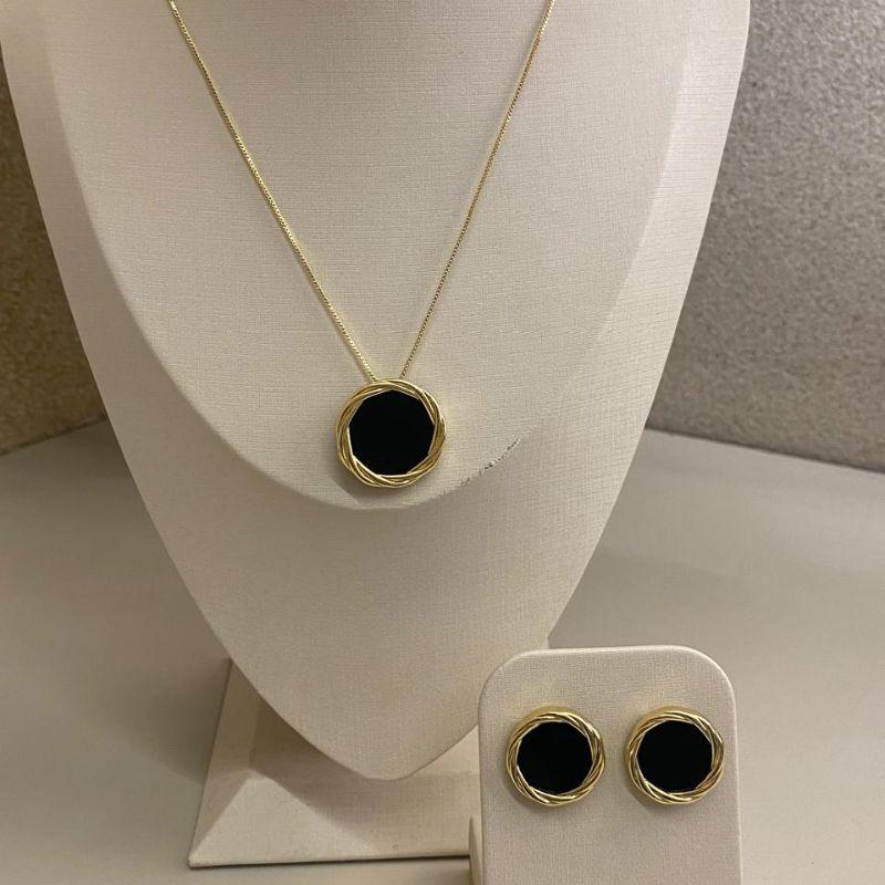 Conjunto Cassia Redondo Preto